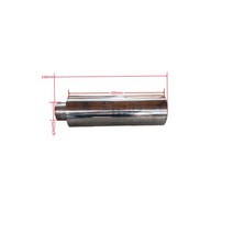 G1-G2 인치 스테인레스 스틸 소음기 공기 링 송풍기 CNC 라우터 진공 펌프, [06] DN50 T2 G2inch 58mm