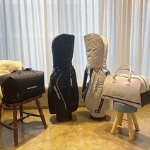 BMW 전시장 납품 캐디백 보스턴백 세트 남성 여성 골프백 비엠더블유 골프 가방 비엠떠블유 라운딩 세트 비엠코리아, 그레이