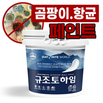 규조토월드 규조토하임 페인트타입 18Kg (화이트) 결로방지페인트 베란다 친환경 단열 벽지 곰팡이방지페인트, 화이트, 1개