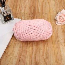 뜨개실 쟈이언트얀 형광뜨개실코튼 니트 천으로 양모 t-셔츠 원사 DIY 소프트 직조 카펫 담요 가방 39 색, 31 Light pink