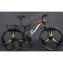 입문용 MTB 자전거 도시형 산악 엠티비 앞뒷 쇼바 24인치, 24 속도, F