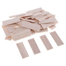 발사 나무 미완성 견목 스틱 다웰 diy 모델 목공예 스트립 공예 diy 목공 용품, 50개 50mm