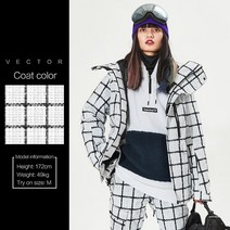 벡터-스키 재킷 겨울 따뜻한 프린트 코트 바람막이 방수 스노우보드웨어 여성용 야외 스포츠 스키복