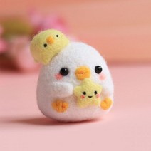 양모 펠트 바늘 패키지 오리 인형 수제 봉제, 3