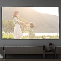 와이드 빔프로젝터 스크린_330x187cm 캠핑 대형스크린, 상세 참조