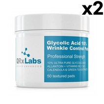 Qrxlabs 큐알엑스랩스 글리코산 10% 링클 컨트롤 패드 50매 2팩 Glycolic, 1개