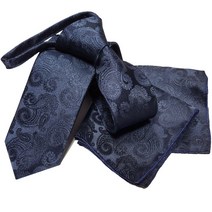 슬림자동넥타이 행거치프 SET