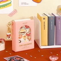 1단 콜북 포토카드 사진첩 앨범 포카 콜렉트북 포카북 바인더 미니 포토앨범, 01 커스터드 옐로우