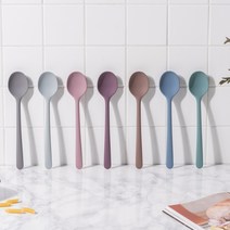 국산 실리콘 다용도 미니 요리스푼 볶음스푼 이유식 스파츌라, 모던그레이