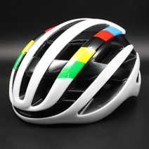 야외 스포츠 에어로 사이클링 헬멧 MTB 산악 자전거 헬멧 자전거 남자 여자 스타일 초경량 안전하게 캡 Capacete Ciclismo, M 54-60CM, White color lines