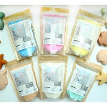 베베킷 모래놀이 세트 촉감놀이 실내 유아 색 소프트샌드 500g, YELLOW