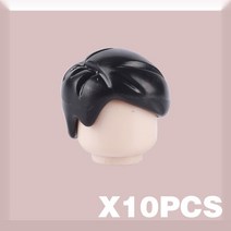 레고 닌자고 시티 MOC 시티 헤어 액세서리 블록 호환 피규어 바디 부품 브라운 블랙 금발 머리 DIY 벽돌 완, 57 B24-16-3