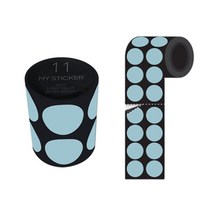 25mm 도트라벨 인덱스 데코 분류 표기 원형 롤 라벨 30가지 색상, 23.네온 오렌지