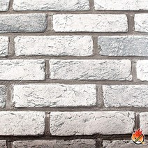 로즈로사 방염 인테리어필름 샤론 스톤 파벽돌 시트지, FM1708 : 61cm X 400cm