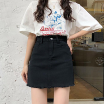 오노마 오노마 ONM 데일리 기본 밑단 포인트 편한코디 여성 데님 스커트 (8947467)