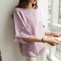 그녀희제 여리여리 7부 튤립소매 블라우스