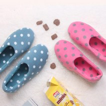 아트박스/디자인에버 도트 실내화 1+1, 블루_210