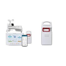 AcuRite 고화질 다이렉트 투 와이파이 디스플레이 번개 센서 실내외 온습도 및 감지 센서를 갖춘 Iris 무선 기상대, Weather Station + Sensor6045M, WiFi Display w/App