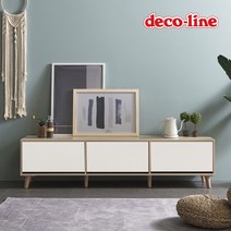 데코라인 코넬 피카 1500 투톤 거실장 A형 DKN052C, 네이비:CG형