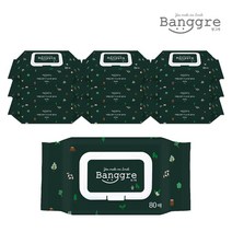 방그레 물티슈 숲 80매 (65gsm) 캡형, 80매입, 10팩