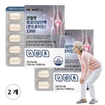 관절 연골 엔 뮤코다당 단백 소연골 콘드로이친 1200 무릎 발목 손목 건강기능식품 콘도로이친 콘드리친 콘로이친 식약처인증 남자 여자 부모님 노인 40대 50대, 2박스, 60정
