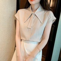 style formal women white shirts 옷깃 블라우스 우아한 workwear blusa 여름 패션 반팔 캐주얼 탑
