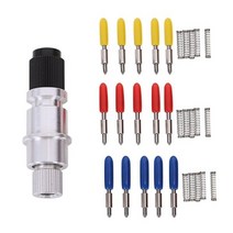 레이저커팅기 CNC 조각기 304560 도 Graphtec Cb15 Cb15U 비닐 커터 블레이드 16 개 홀더 소매, Black