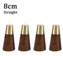 소파 가구 다리 1/4PCS 단단한 나무 비스듬한 가구 다리 욕실 캐비닛 TeaTable 소파 발 구리 슬리브와 유럽, 16 4PCS 8CM Straight, 16 4PCS 8CM Straight