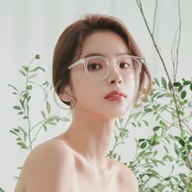더브릴레 동글이 라운드 뿔테 투명 블루라이트 차단 안경테