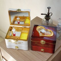 발레리나 보석함 오르골 2color, 화이트