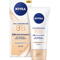 Nivea Toned Day Cream Essentials 니베아 톤 수분 독일 비비크림 에센셜 5In1 50ml, 1개