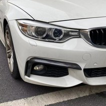 bmw 4 시리즈 f32 f33 f36 m-스포츠 420i 428i 435i 440i m-tech 2014-2020 전면 상단 스포일러 키트 안개등 커버, 카본 룩