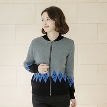 조이마담 J2878 아가일 니트 가디건 엄마옷 중년여성의류 50대60대옷