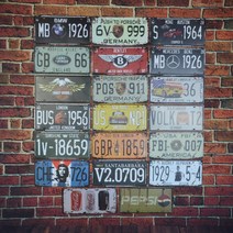 빈티지 철제번호판 벽꾸미기 사인보드 장식, 15) 체게바라