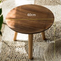 미국식 농촌 침실 베란다 유러피안 빈티지 티테이블 구제 코타츠, T14-숯 60x60x55