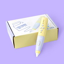펜톡 크림소다맛 저온 3D펜 어린이용 무선 PCL 필라멘트 3색 (도안 재료 포함)