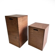 라왕합판스툴 손잡이형 전시다이 사각의자 선반 주문제작, B-1 뚜껑형 350-350-700mm