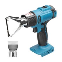 makita 18v 리튬 배터리와 호환되는 2개의 노즐로 조절 ​​가능한 무선 핸드 헬드 핫 에어 건 온도 전기 히트 건, 01 Set 1