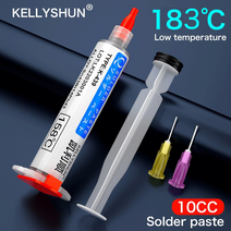 용접 장비 솔더 페이스트 sn63pb37 주사기 플럭스 납땜 smd bga ic pcb, 30g, sn63pb37 30g