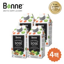 본네(Bonne) 씨벅톤 애플 퓨레 주스 500ml 4팩, 단품, 단품