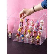 아크릴 피규어 디스플레이 레고 장식장 케이스 진열대, 더블 레이어 디스플레이 랙  더스트 커버