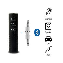 범용 3.5mm 자동차 블루투스 수신기 BT4.1 무선 오디오 어댑터 AUX 스트리밍 음악 A2DP 키트 스피커 헤드, 05 파란_01 블루투스 v4.0