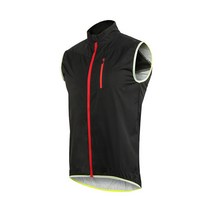 해외직구 ARSUXEO 남성들 MTB 자전거 반사복 슬리브리스 사이클 재킷을 달리는 가장, XL, Black