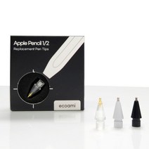 [바보사랑] 에코아미 애플펜슬 펜촉 호환 반영구 메탈 샤프 팁[픽스엔케이스], 상세 설명 참조, 컬러:투명