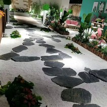 정원잔듸 야외디딤돌 바닥돌 화단 조경석 마당디딤석, 다른, 클라드니 40 80 cm