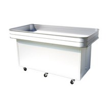 [국내산] 알미늄 매대 SM-202 / 백색 / 접이식, [5자]W1500*D730*H820, [5자]전면