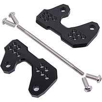 일본직발송 10. JZ COURT 야마하 자전거 백 스텝 업 5 포지션 플레이트 알루미늄 절삭 블랙 B07FFBVQNF, 1개