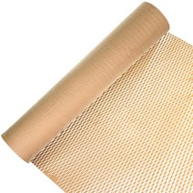 크라프트 종이뽁뽁이 50cm x 30m 친환경 종이 완충재 벌집 포장지 에어캡 포장재 롤, 30cm x 50m, 1개