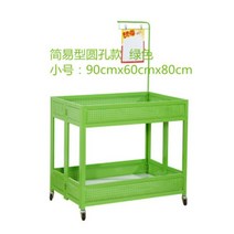 접이식 진열대 전시 의류 슈퍼마켓 각종 매장용 가판대 판매대 이동바퀴 적용, 90x60x80 그린홀개