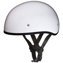 Daytona Helmets 하프 스컬 캡 오토바이 헬멧 DOT 승인 블랙 체리 L USA 미국, Hi-Gloss White, With Visor